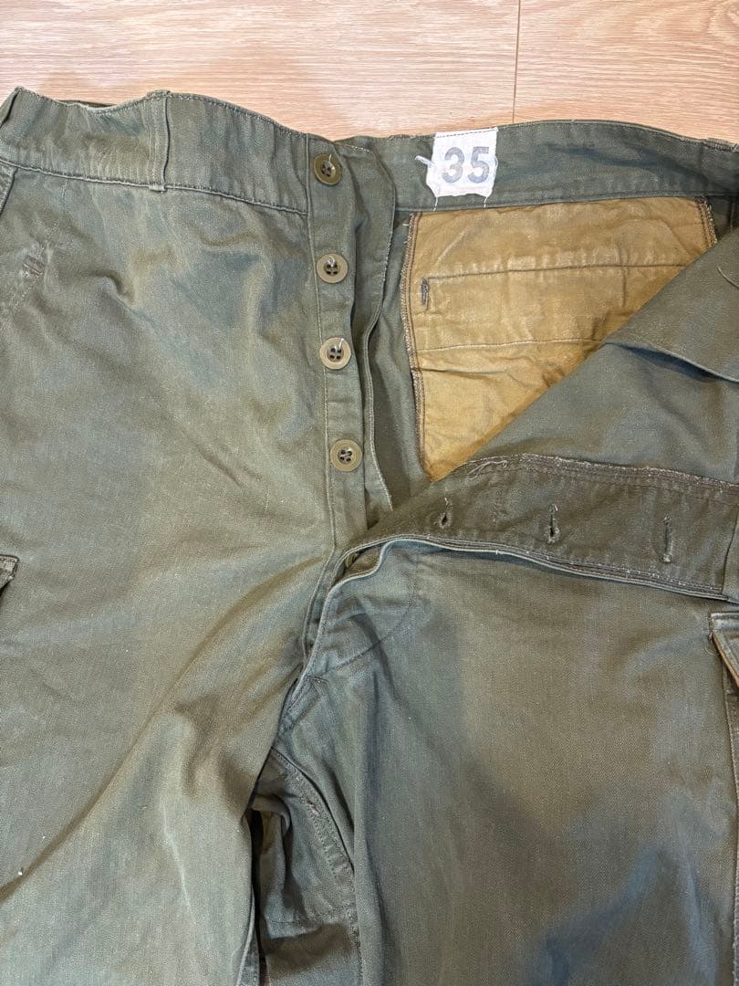 m47 カーゴパンツ　フランス軍　実物　35サイズ