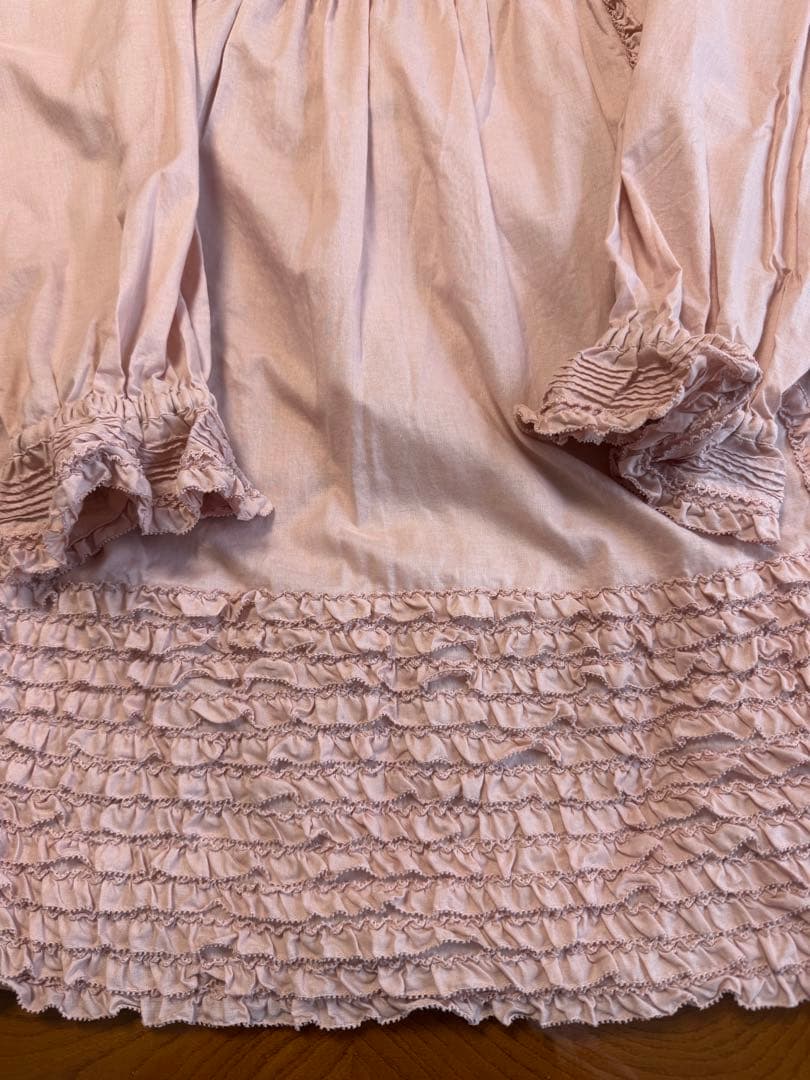 美品！PINK HOUSE フリル付きチュニック 薄いピンク