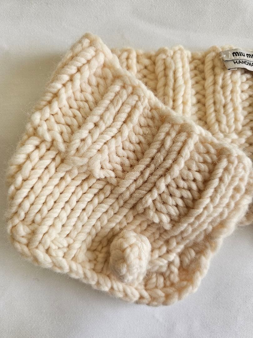 MIU MIU 　ミュウミュウ　ニットカラー　つけ襟　レディース