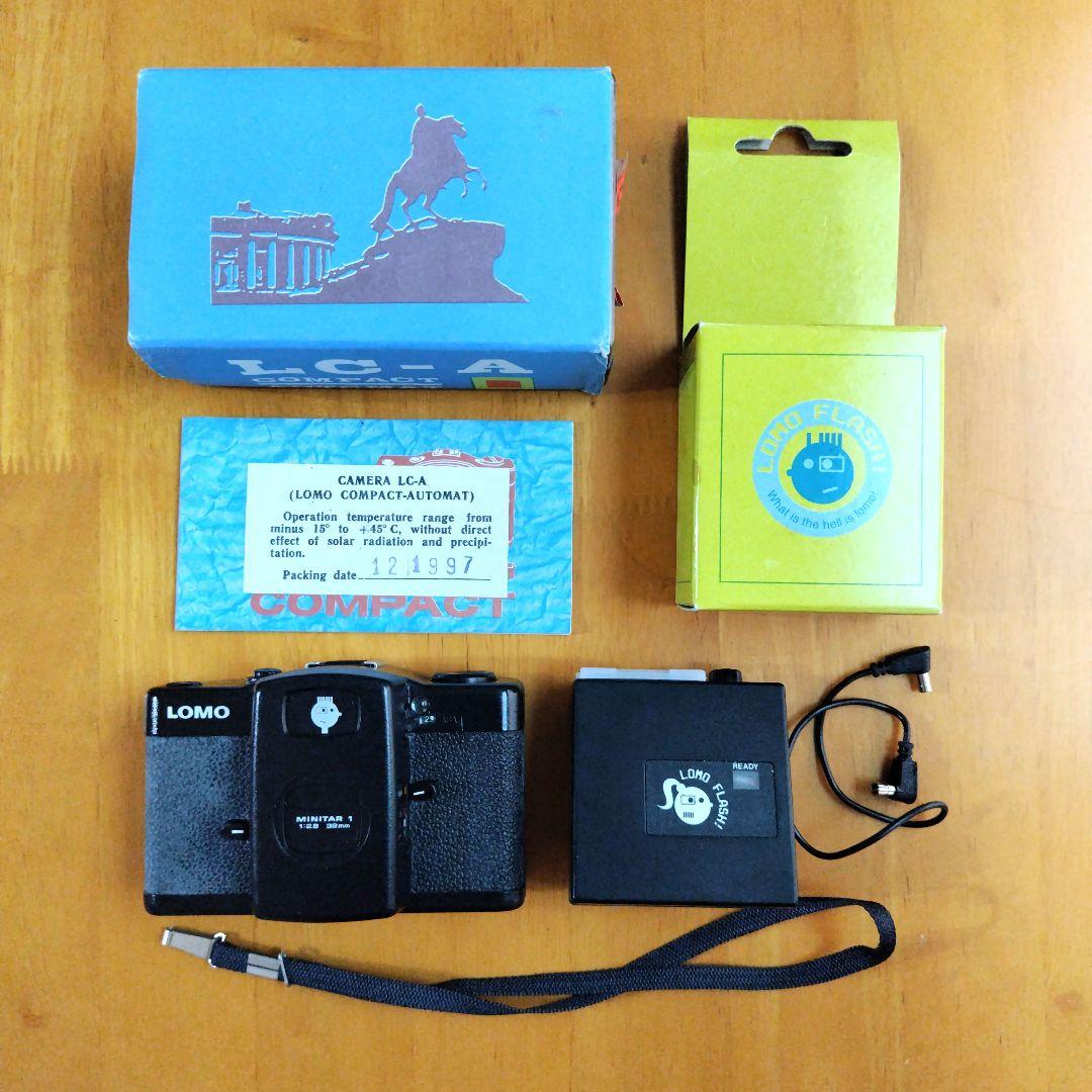ジャンク品【LOMO】カメラ+ロモフラッシュセット 箱+説明書付き