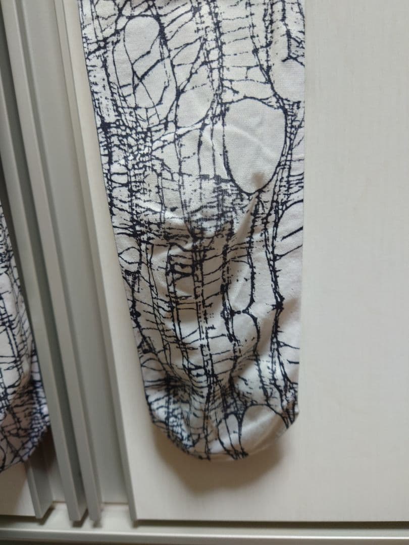 alice auaa 　アリスアウアア　ネットプリントタイツ　白