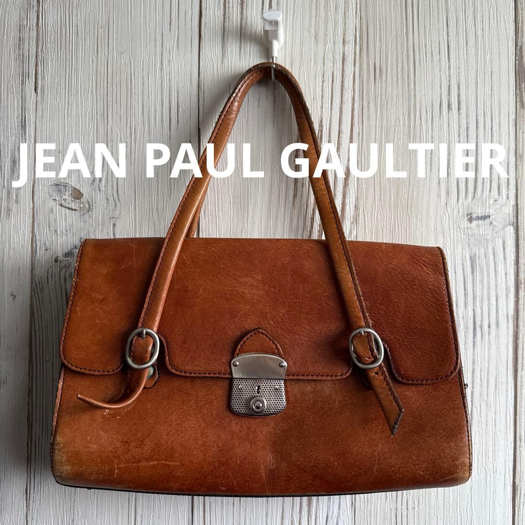 JEAN PAUL GAULTIER レザー ハンドバッグ　ゴルチェ　90s