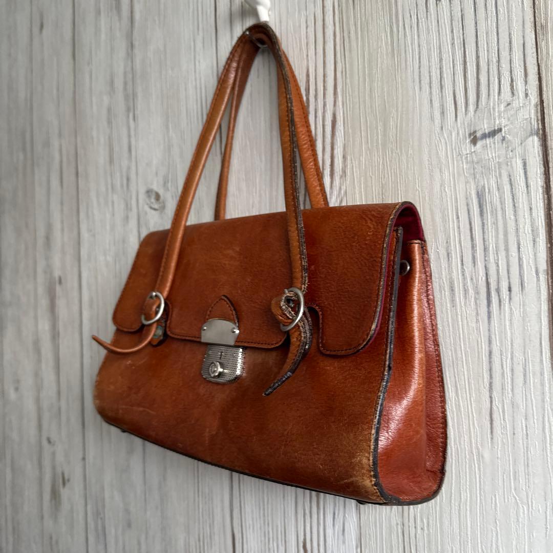 JEAN PAUL GAULTIER レザー ハンドバッグ　ゴルチェ　90s