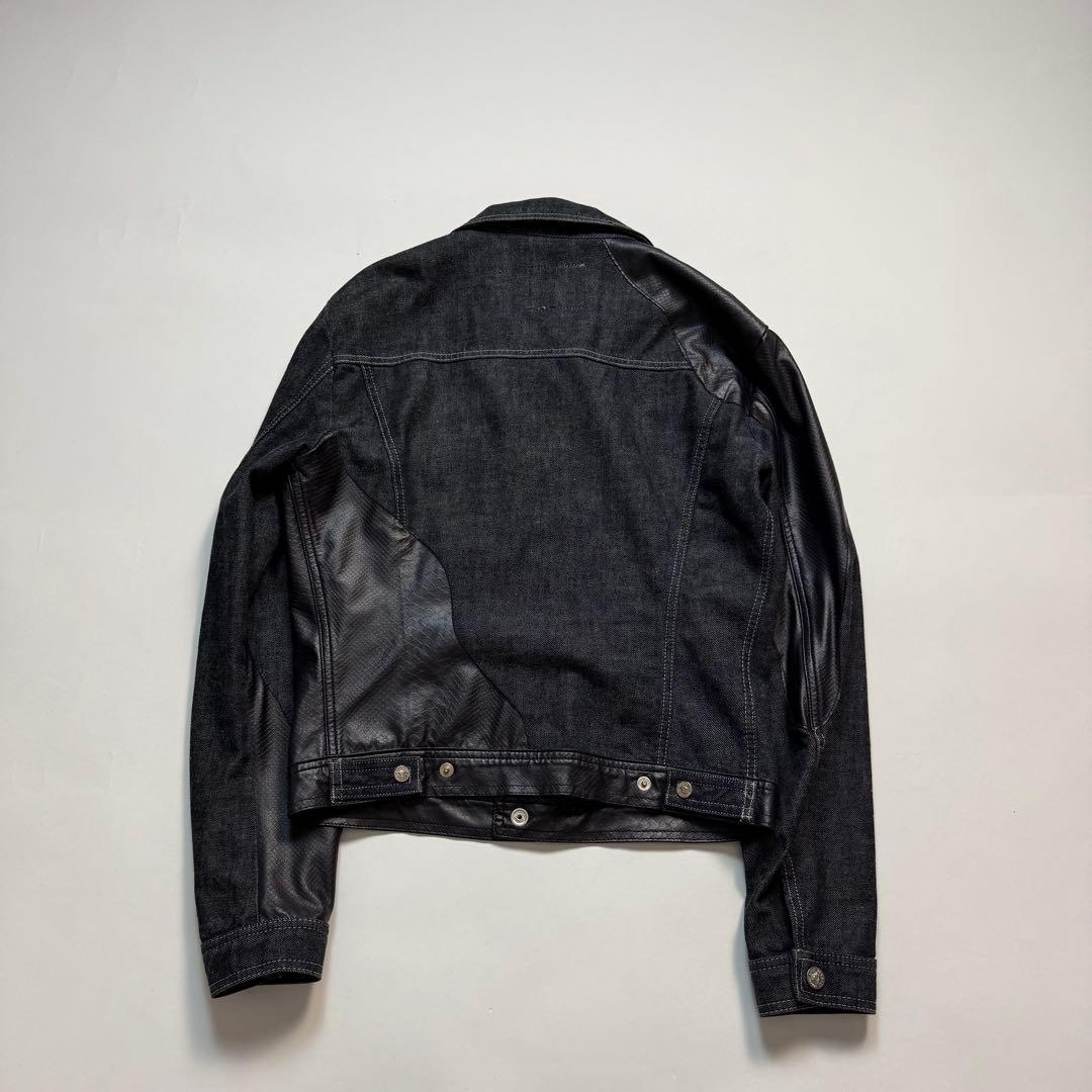 ジャケット・アウター 90-00s VERSACE leather design denim jkt