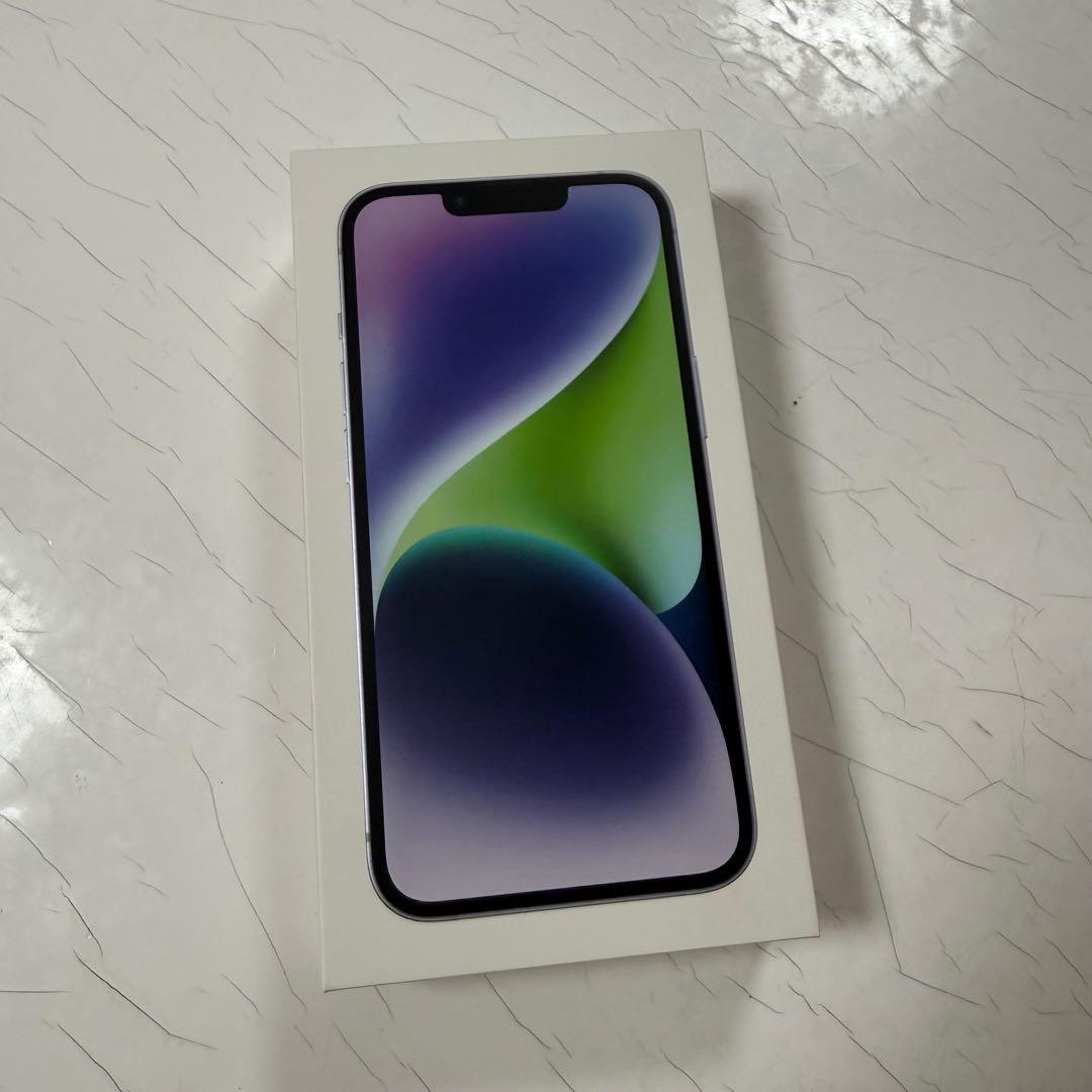 Apple iPhone 14 本体 充電器付き 128GB パープル