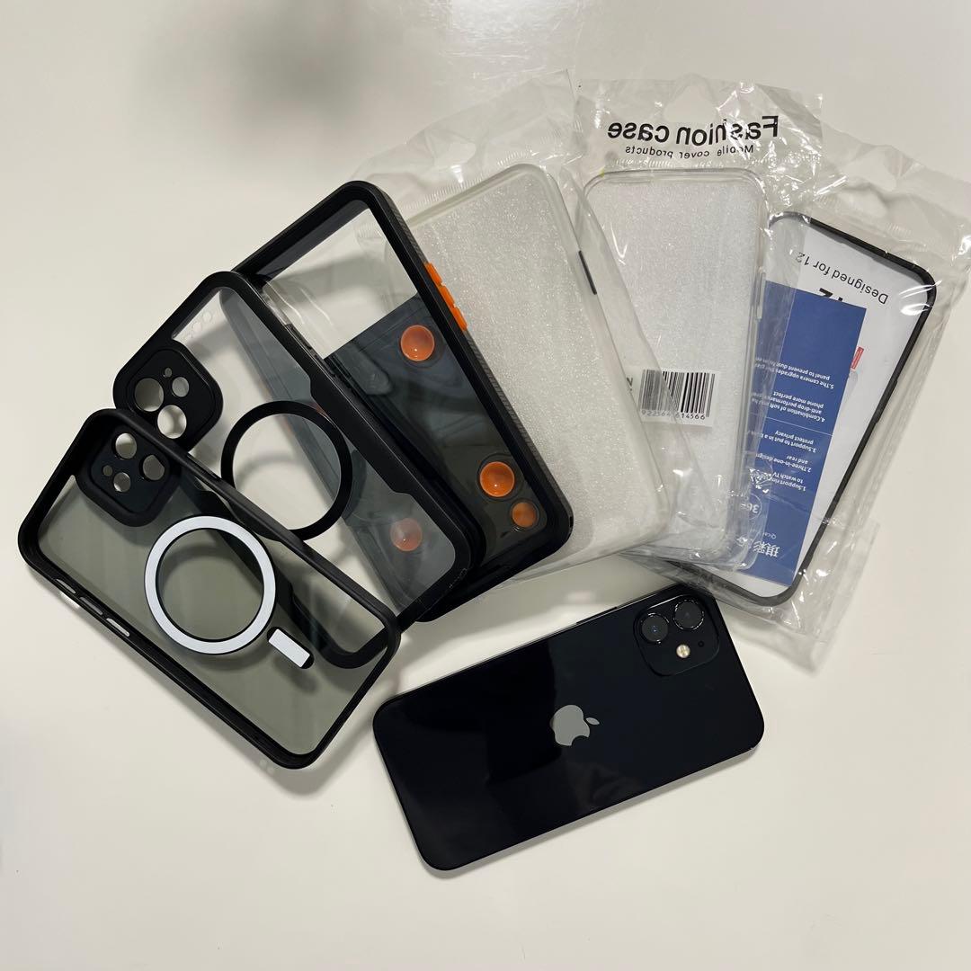 iPhone12 64GB ブラック SIMフリー本体 アクセサリー付き