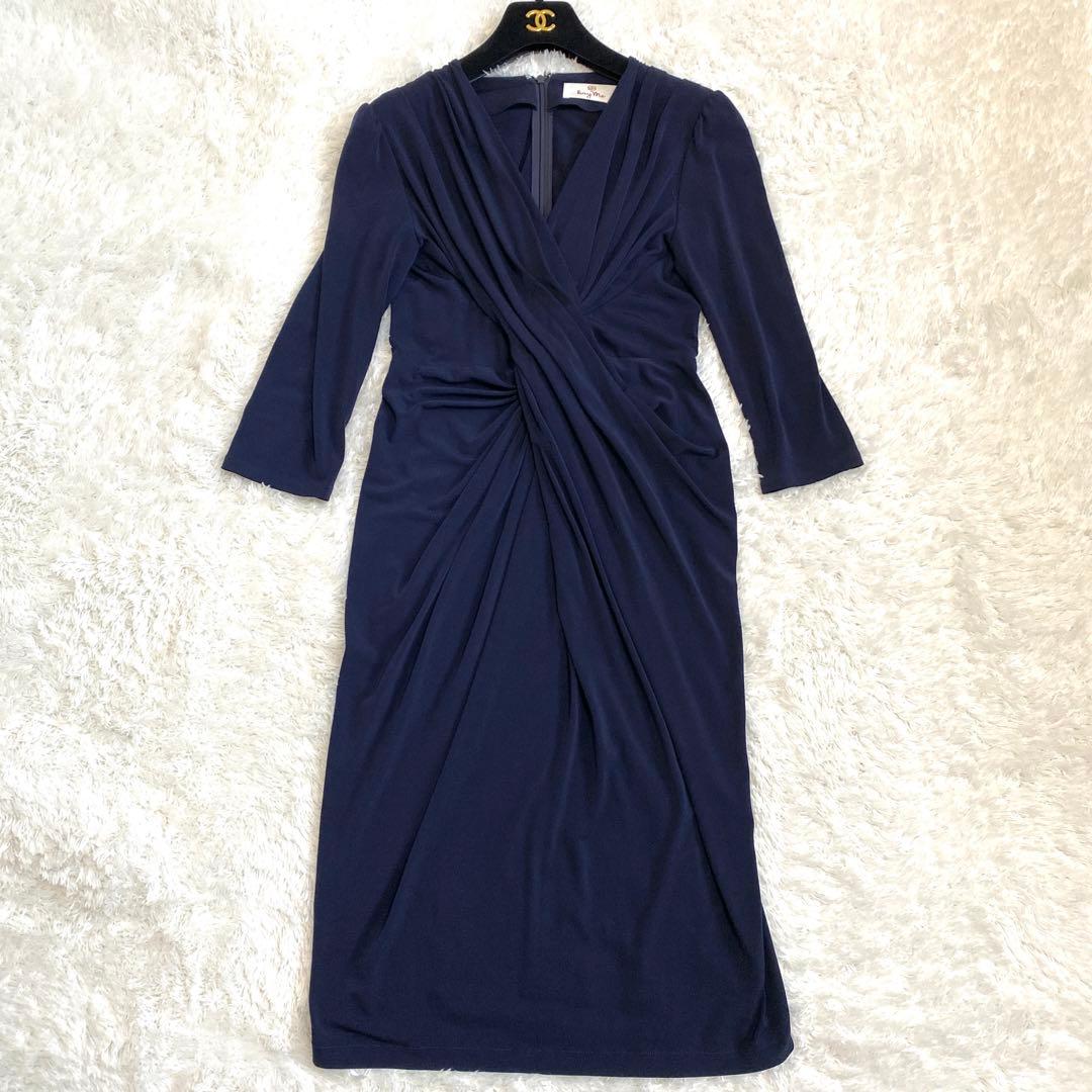 kay me ケイミー　ヴィーナス　カシュクール　ワンピース　濃紺　サイズ7