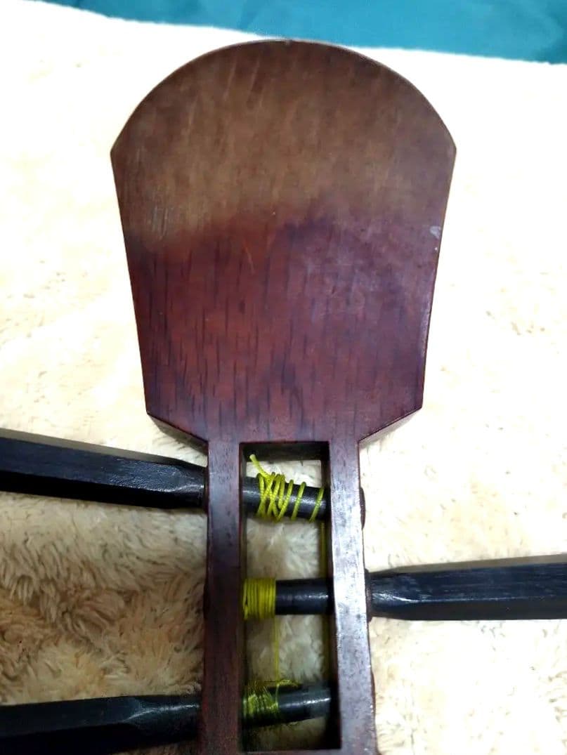 細棹（長唄）三味線　セット　破れなし　三つ折り棹　練習用