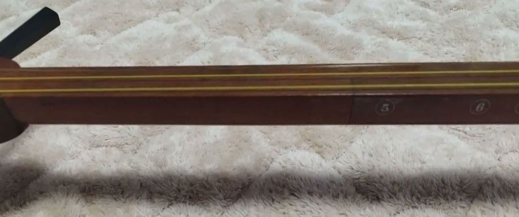 細棹（長唄）三味線　セット　破れなし　三つ折り棹　練習用