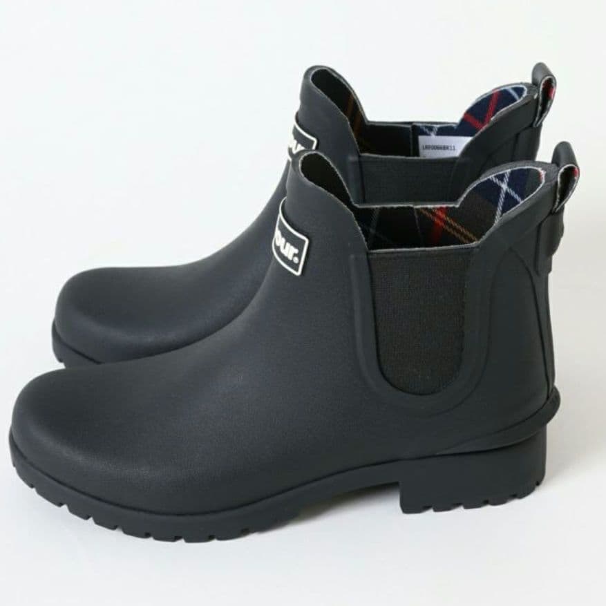 BARBOUR バウアーサイドゴアレインブーツ24センチ　マーコート　雨靴