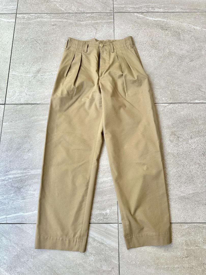 【サイズ4】AURALEE スーパーファインウールコットンツイルスラックス