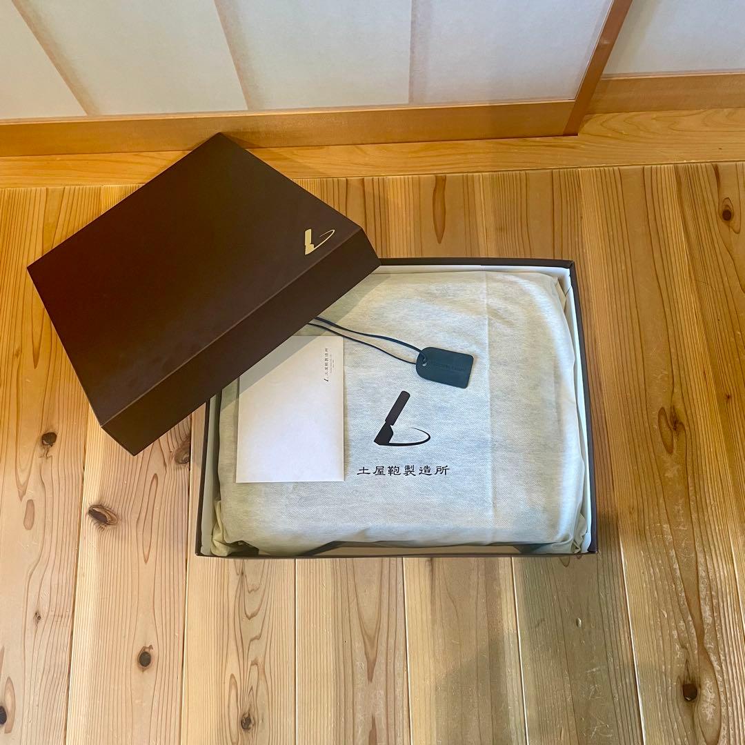 L レザービジネスバッグ 青