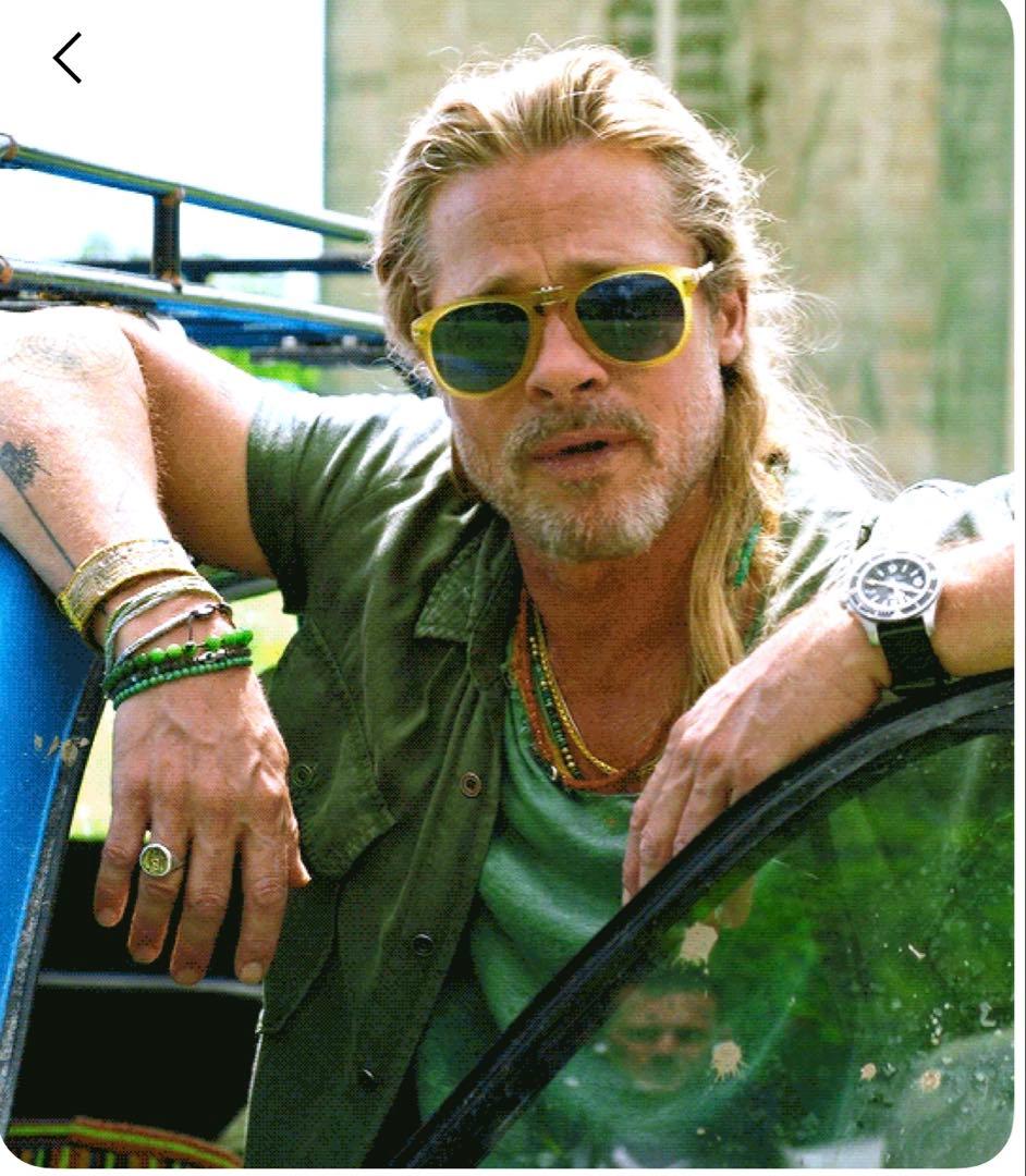 ブラピ着同型同色レア　ペルソールサングラス