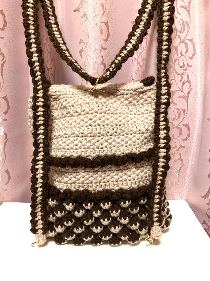 ♥️手編み♥️ハンドメイド♥️フリルリュックバッグ♥️数量限定♥️