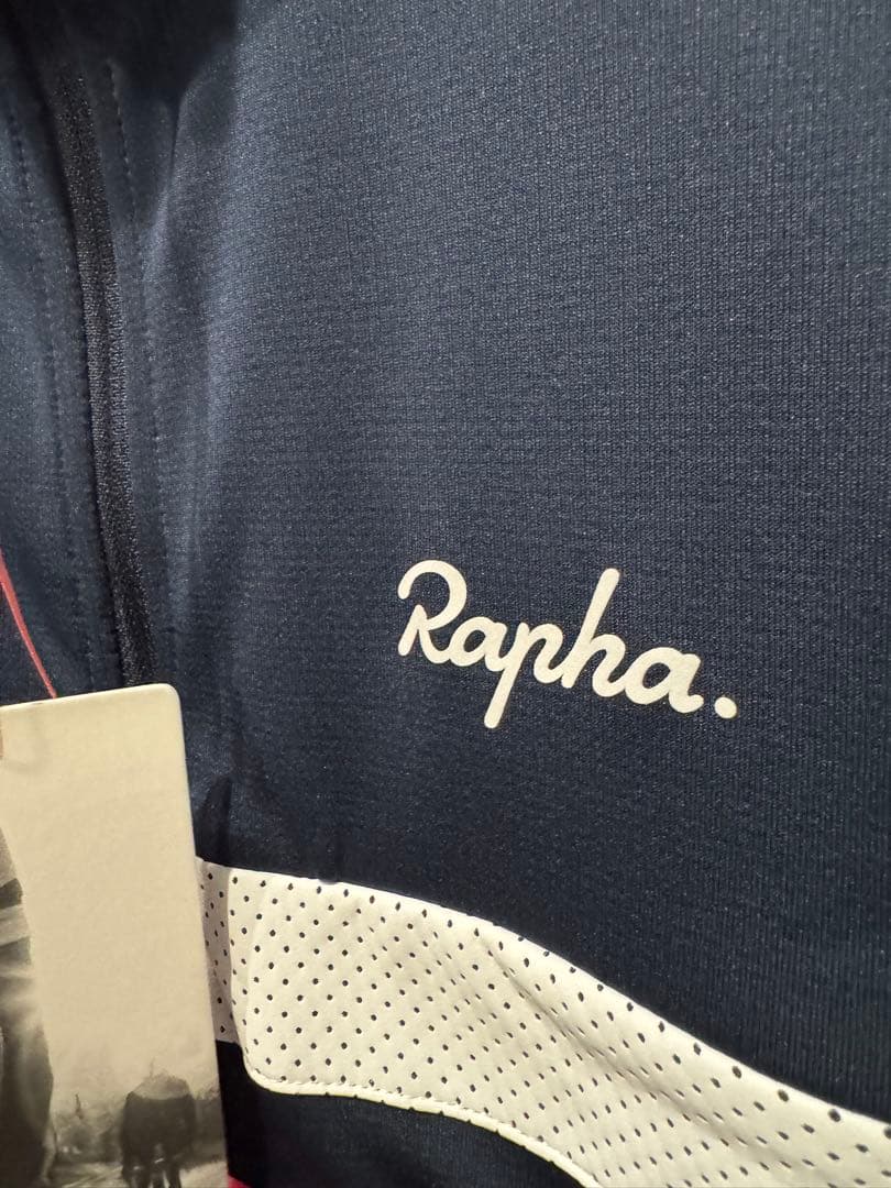 美品！Rapha メンズ ブルベ ライトウェイトジャージ S ネイビー/ピンク