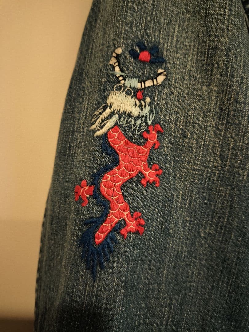 misaharu☆【未使用】デニム&ダンガリー 02 刺繍ワッペンFITH