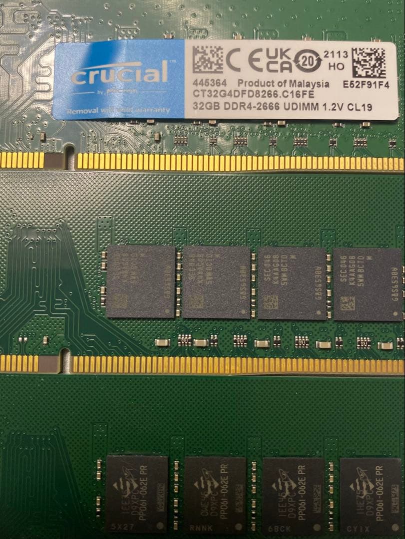 ￼ Crucial & ￼Transcend 128GB (32Gx4)3200