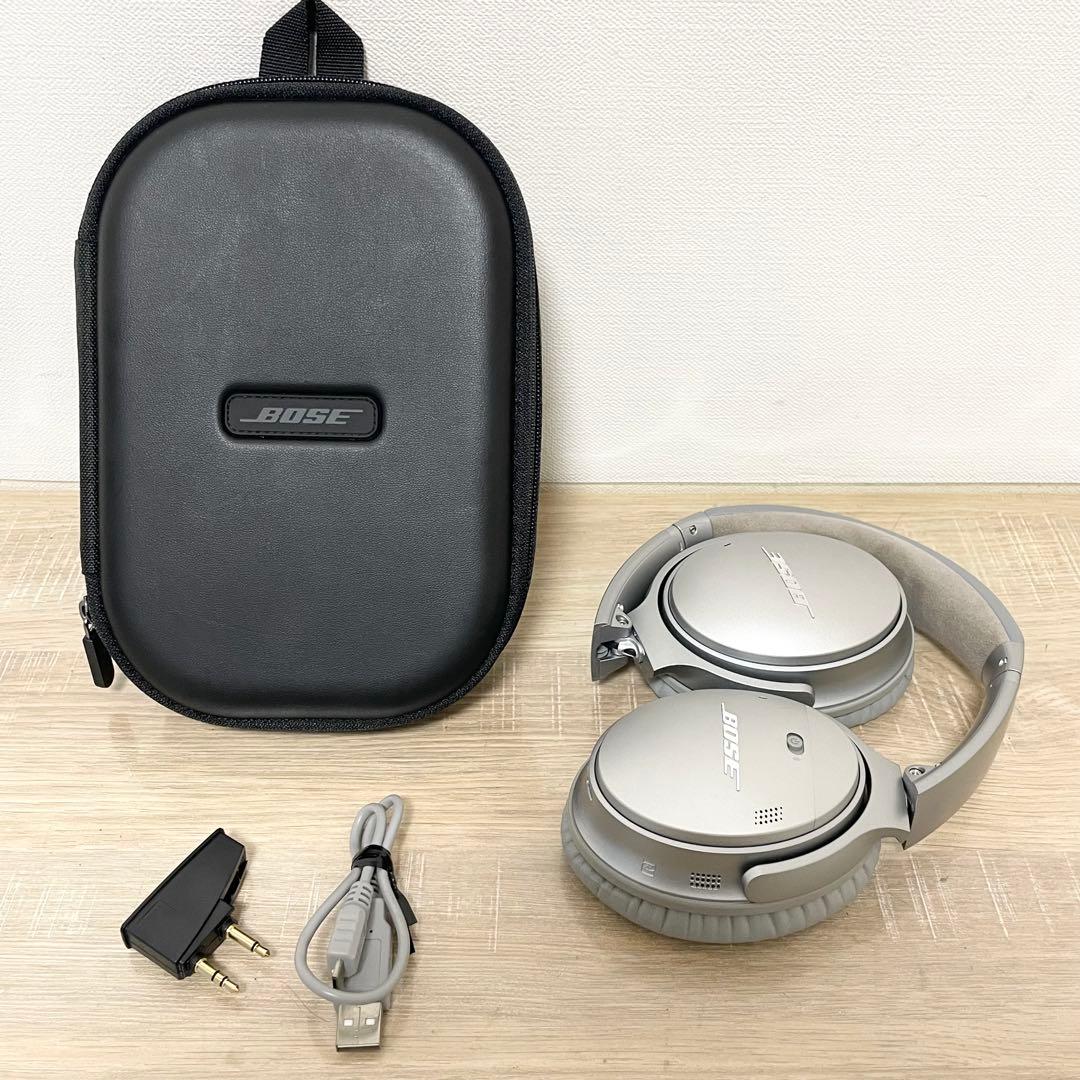 美品 BOSE QuietComfort 35 ワイヤレスヘッドホン シルバー