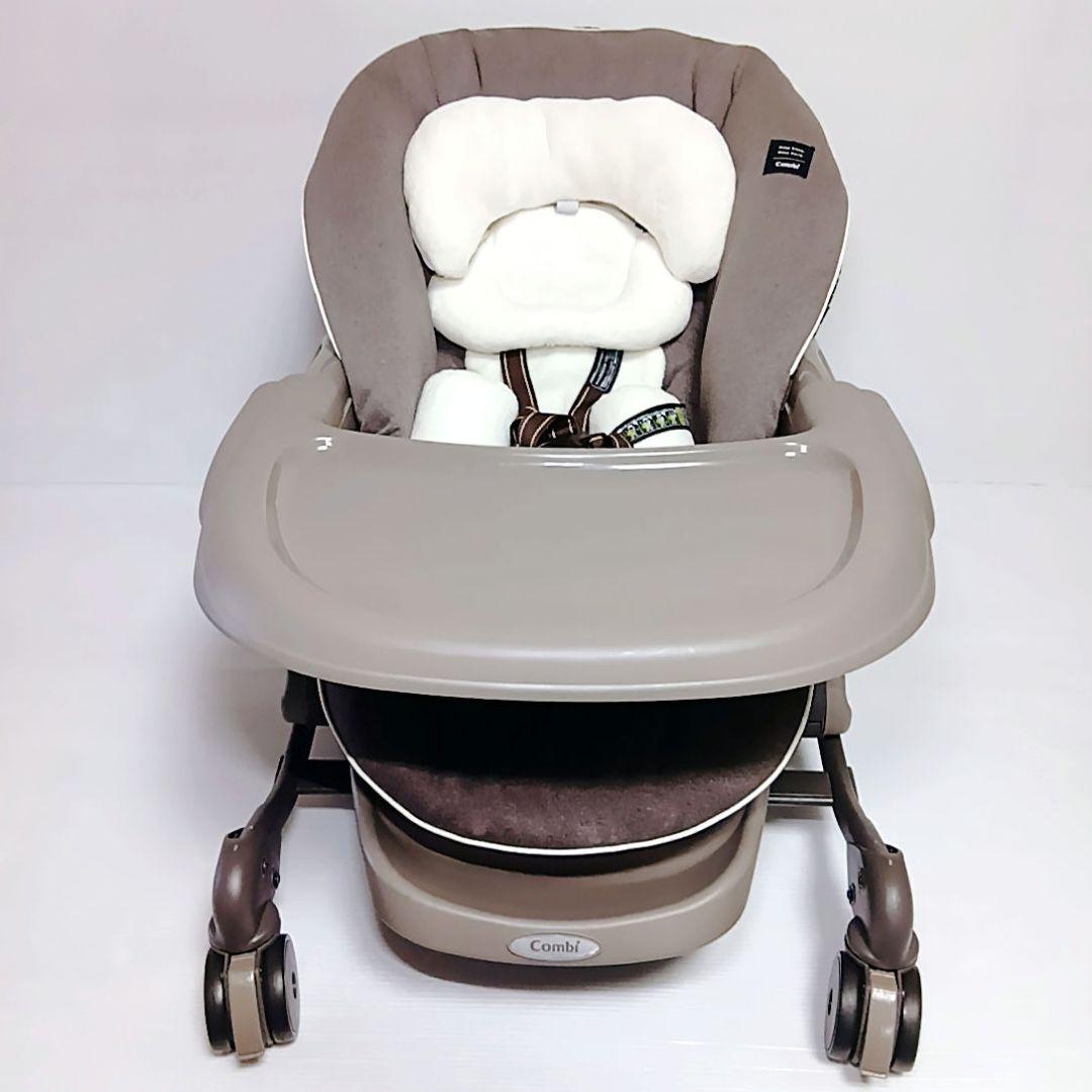 美品 Combi ネムリラAT BEDI 電動ハイローチェア バウンサー