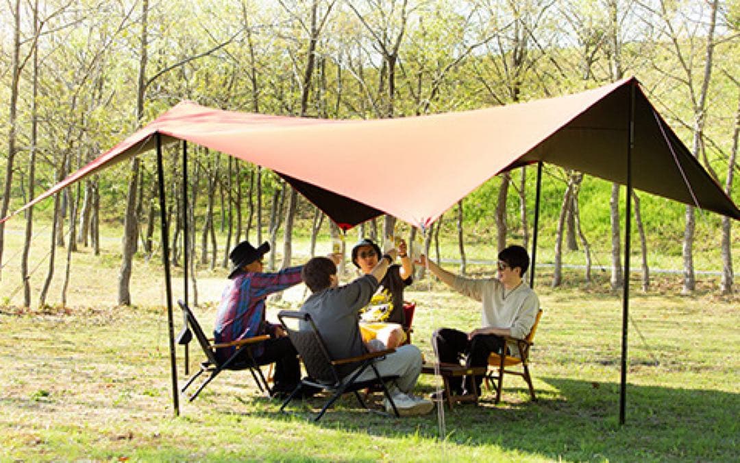 HILLS FIELD タープ 赤