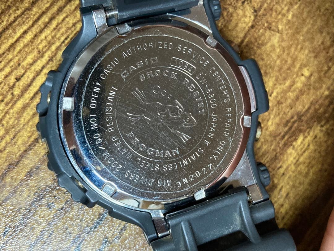 G-SHOCK DW-6300 初代FROGMAN 稼動品　加水分解無