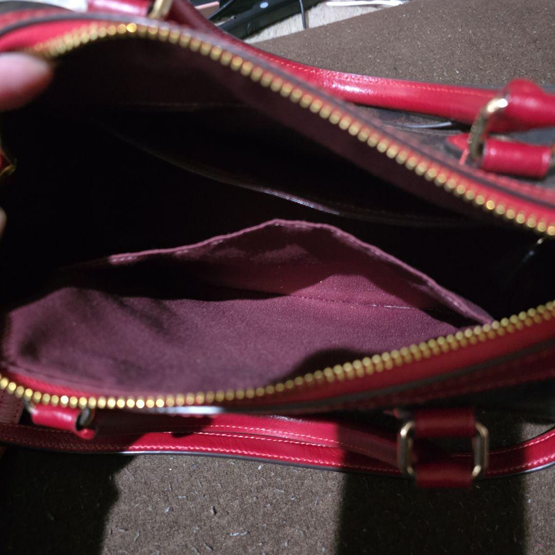 Coach バッグ 黒赤