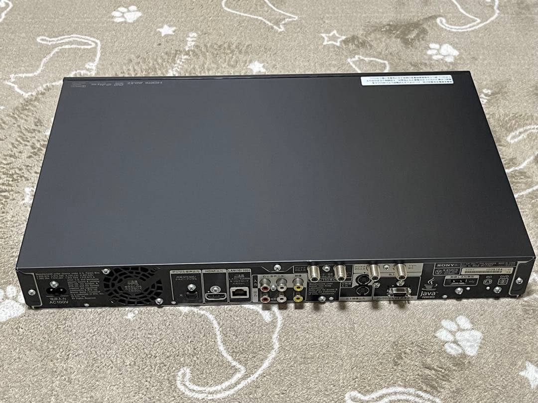 SONY BDZ-AT770T（2011年製）Blu-rayレコーダー