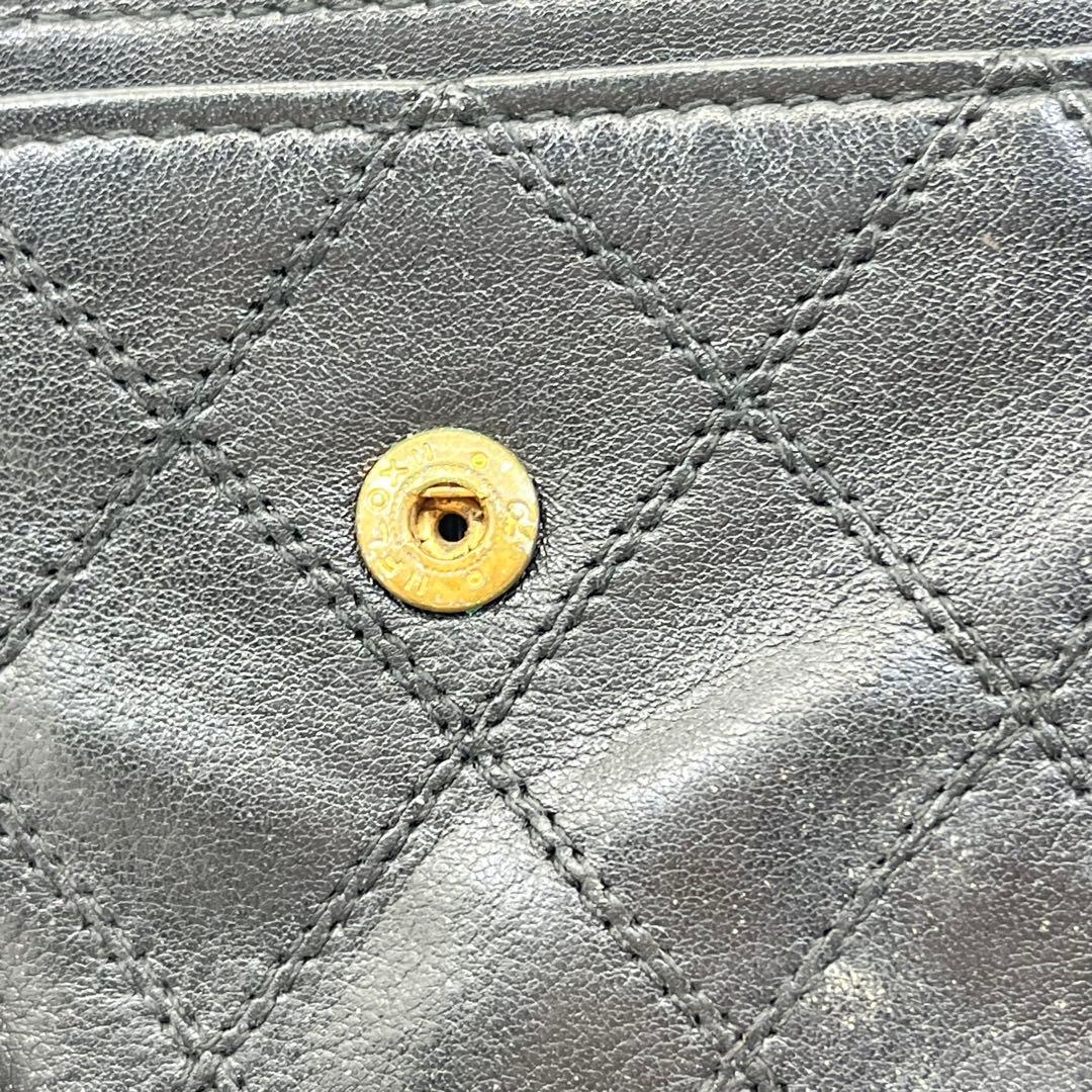 CHANEL ケース 小銭入れ ビコローレ ココマーク 黒 レザー
