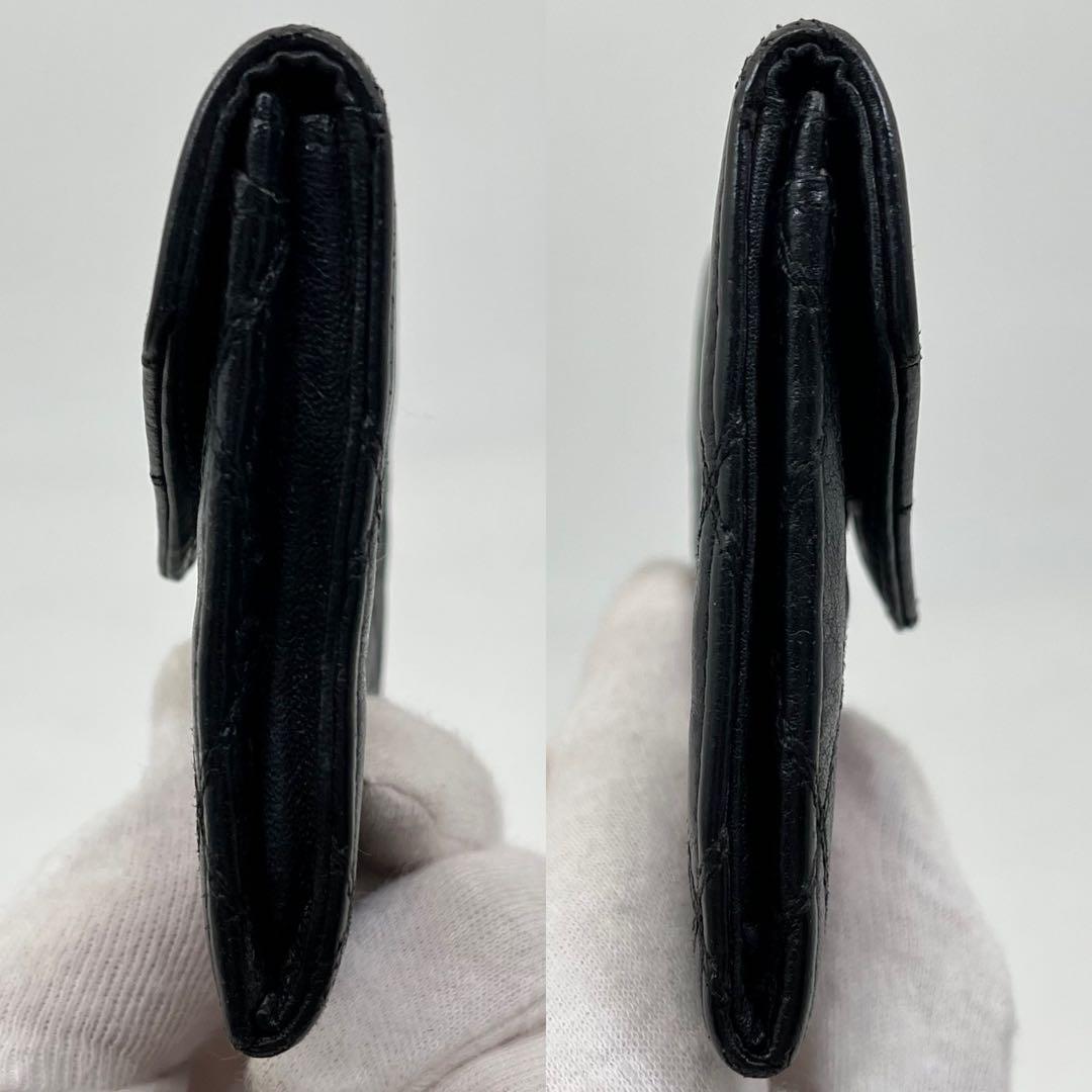 CHANEL ケース 小銭入れ ビコローレ ココマーク 黒 レザー