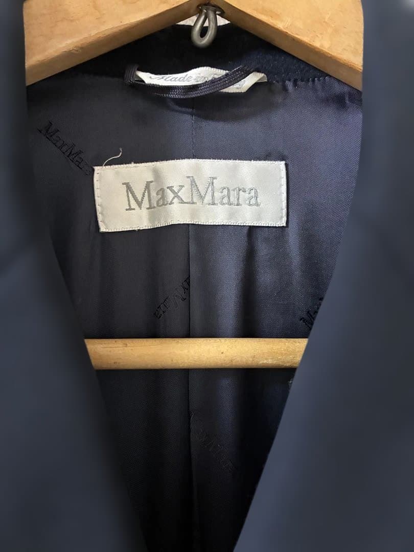 MaxMara ネイビー ダブルブレストジャケット　40 マックスマーラ
