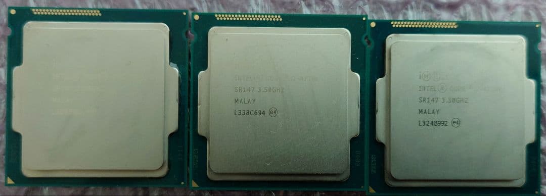 Intel Core i7-4770K 3.5GHz CPU 3個セット