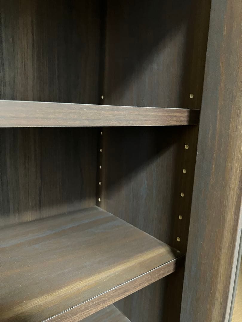 サイドボード　カップボード　ダークブラウン　白井産業