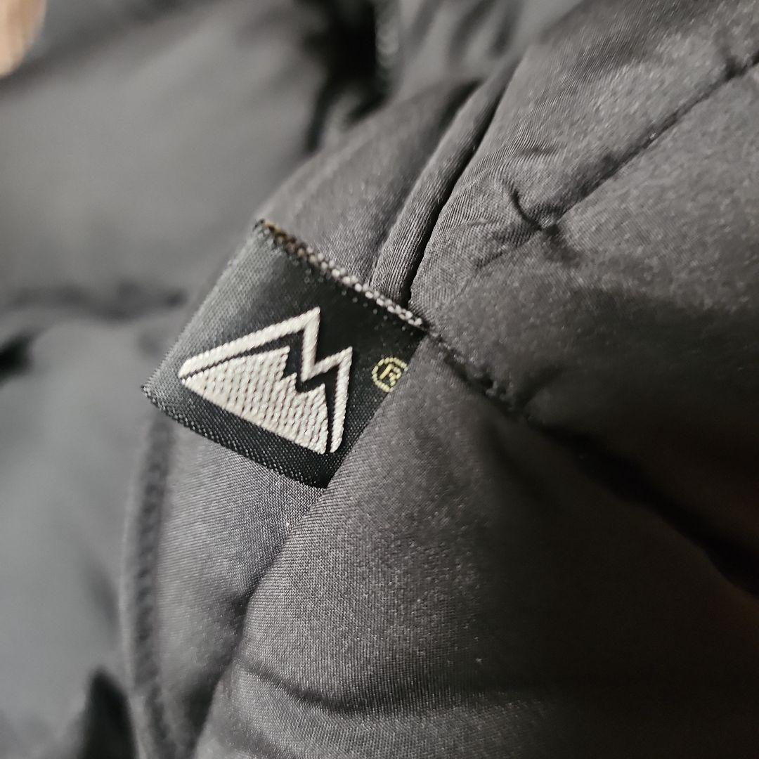 【美品】FIRST　DOWN　ダウンベスト　リバーシブル　黒　グレー　L