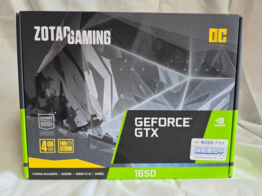 グラフィックボード・グラボ・ビデオカード ZOTAC GAMING GeForce GTX 1650 OC 4GB