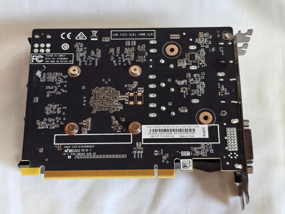 グラフィックボード・グラボ・ビデオカード ZOTAC GAMING GeForce GTX 1650 OC 4GB