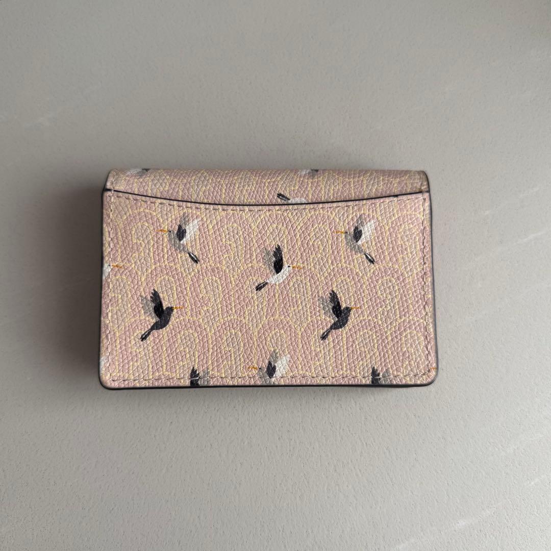 【未使用】FURLA 2021限定 名刺入れ カードケース 鳥 ピンク イエロー