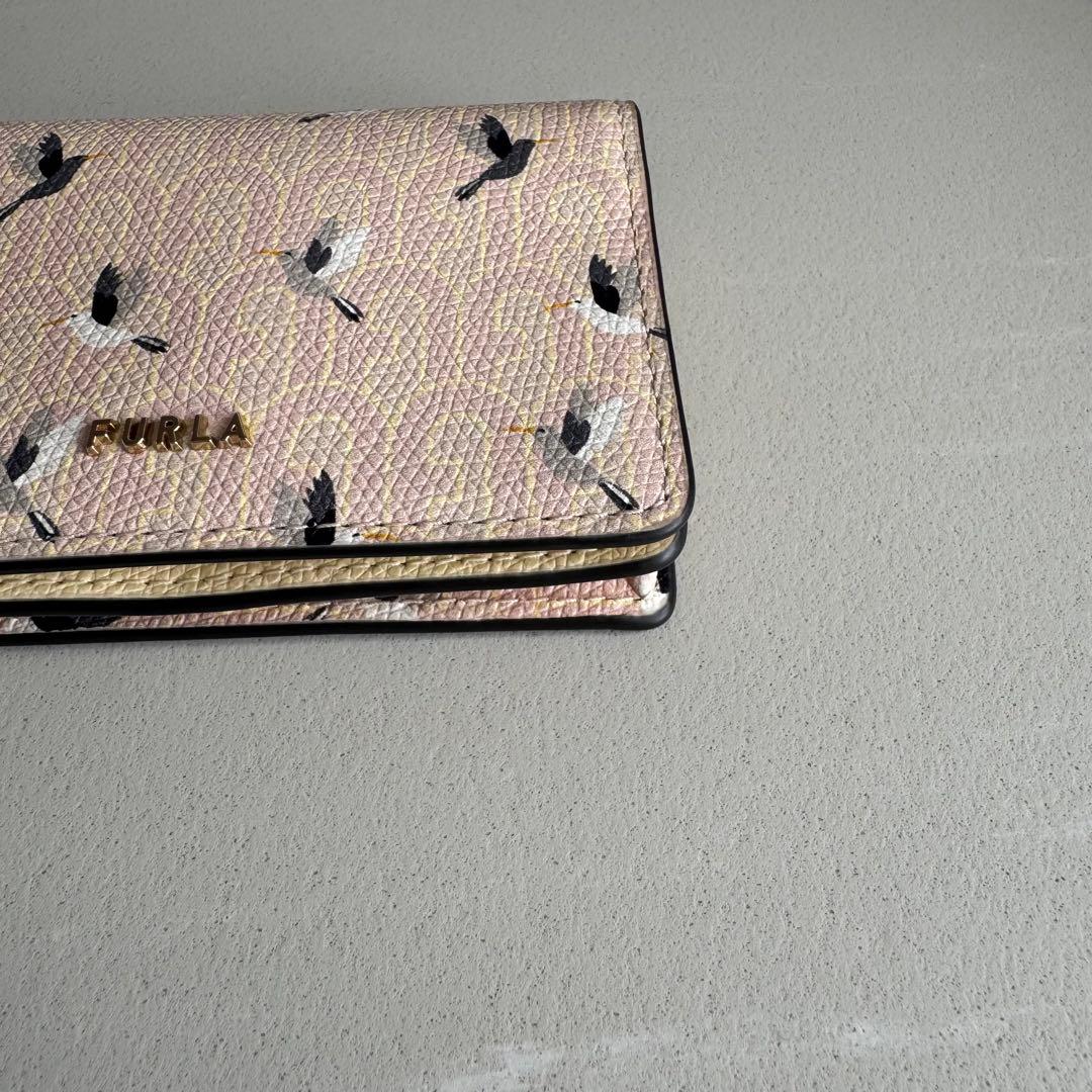【未使用】FURLA 2021限定 名刺入れ カードケース 鳥 ピンク イエロー