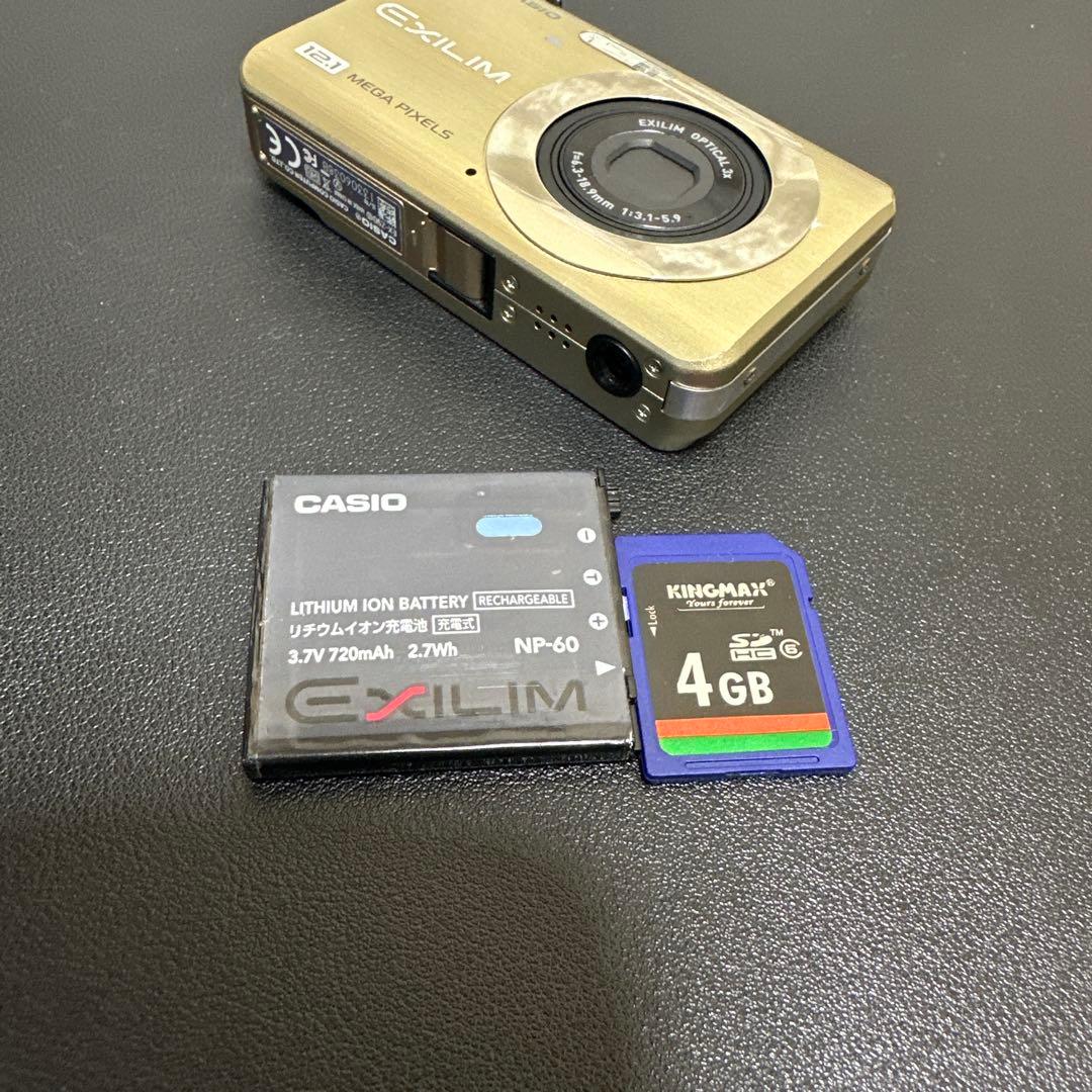 CASIO EXILIM ZOOM EX-Z90ゴールド　動作確認済　中古良品