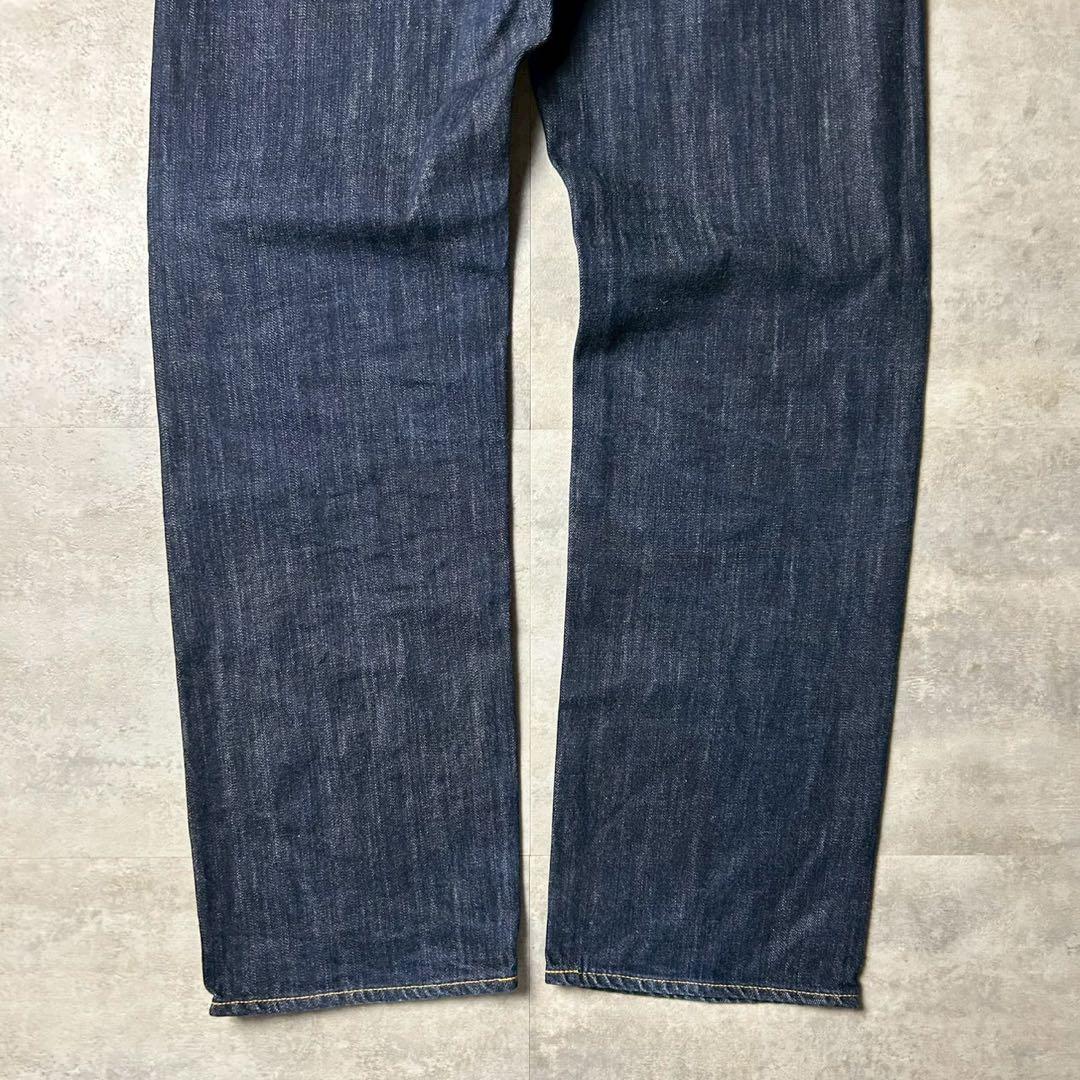 美品 CUNE デニムパンツ 36インチ 2連ウサギ リジットデニム 濃紺