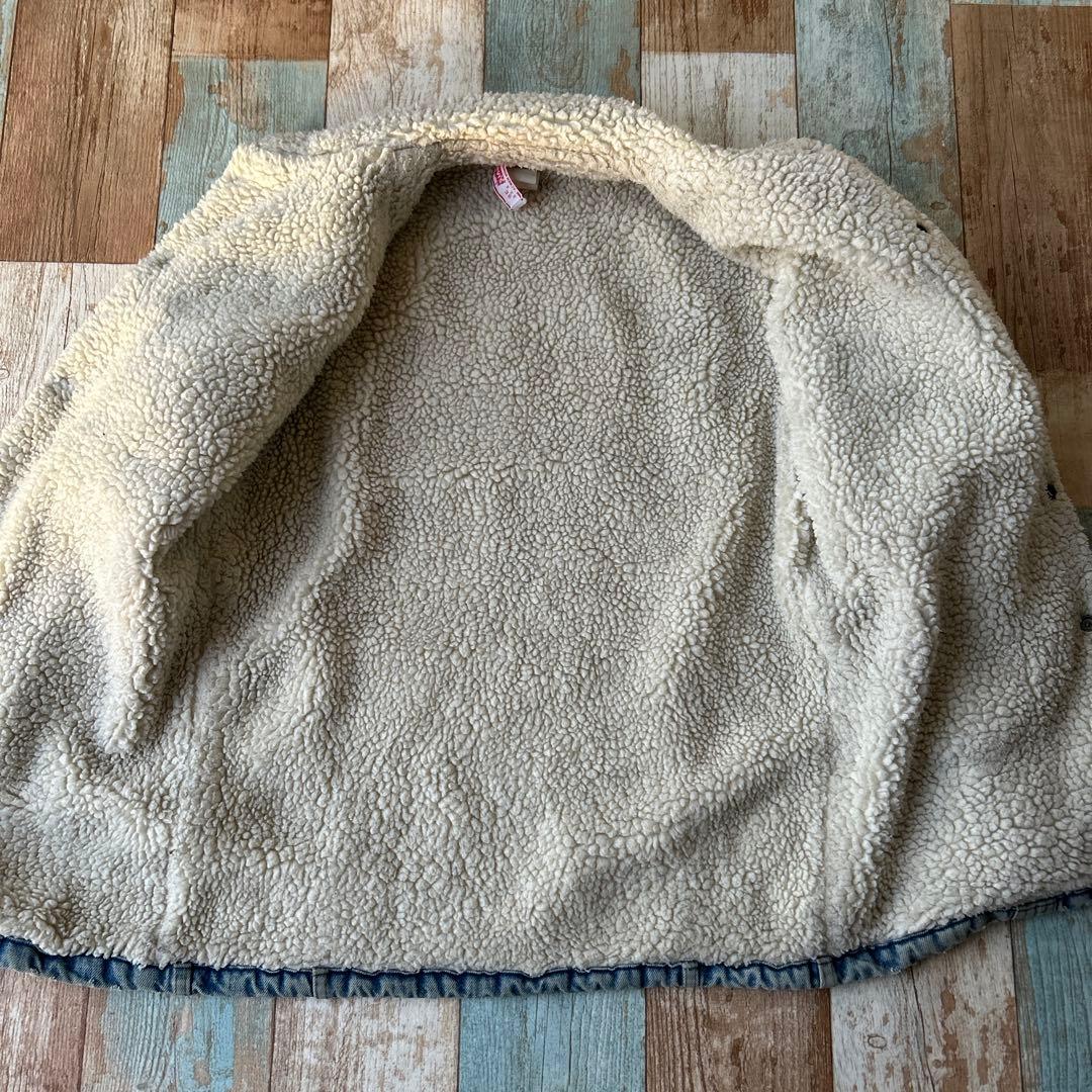 鬼ヒゲ 70s Levi’s USA製 デニムジャケット ボア付き Gジャン