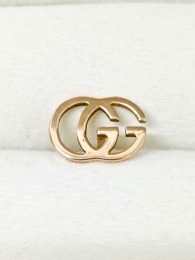 GUCCI グッチ GGランニング ピアス(片耳用) K18 ピンクゴールド