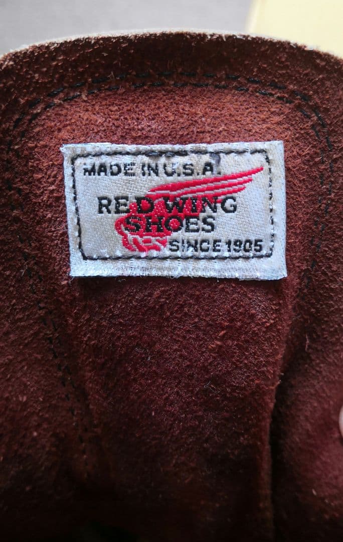 レッドウィング　90'sワークブーツ 刺繍羽根タグ size8D