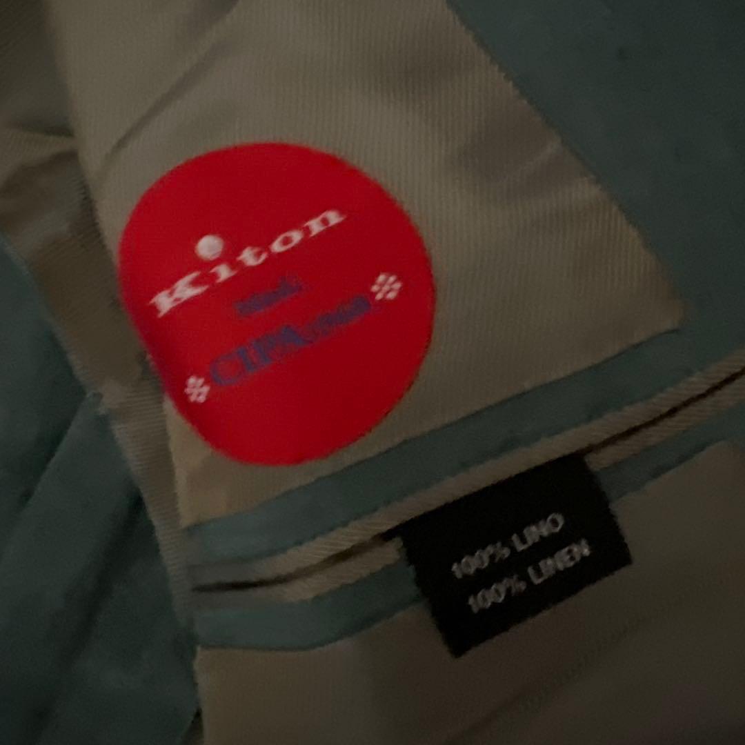 Kiton 100%リネン テーラードジャケット