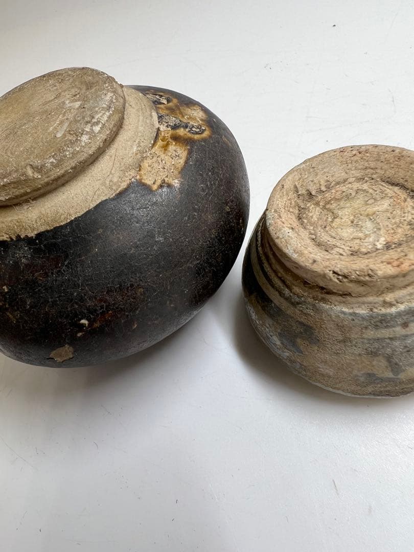 専用16世紀頃　宋胡ろく壺4点　最大h6cm 最長幅約8cm 東K8-0131①