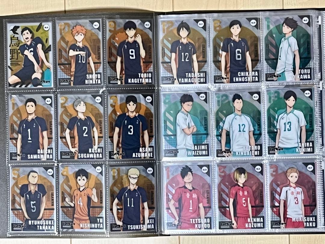 ハイキュー クリアカードコレクション1・2・3・4 全174種＋特典3枚 黒①