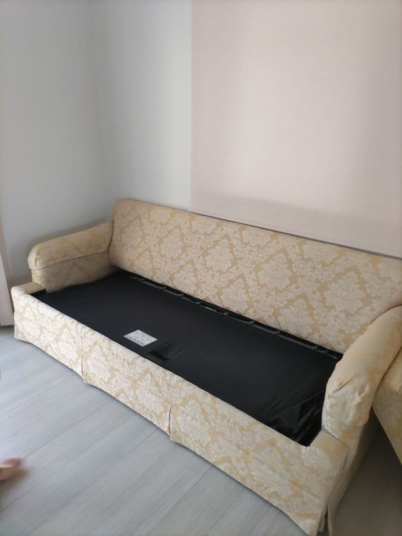 極美品トーマスビルソファベッド 3人掛け マットレス付