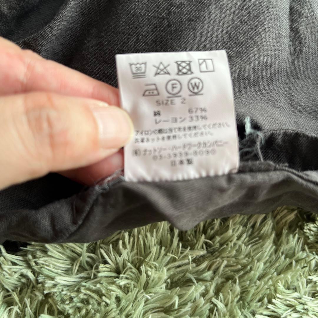 garment dye cotton*rayon twill clothパンツ