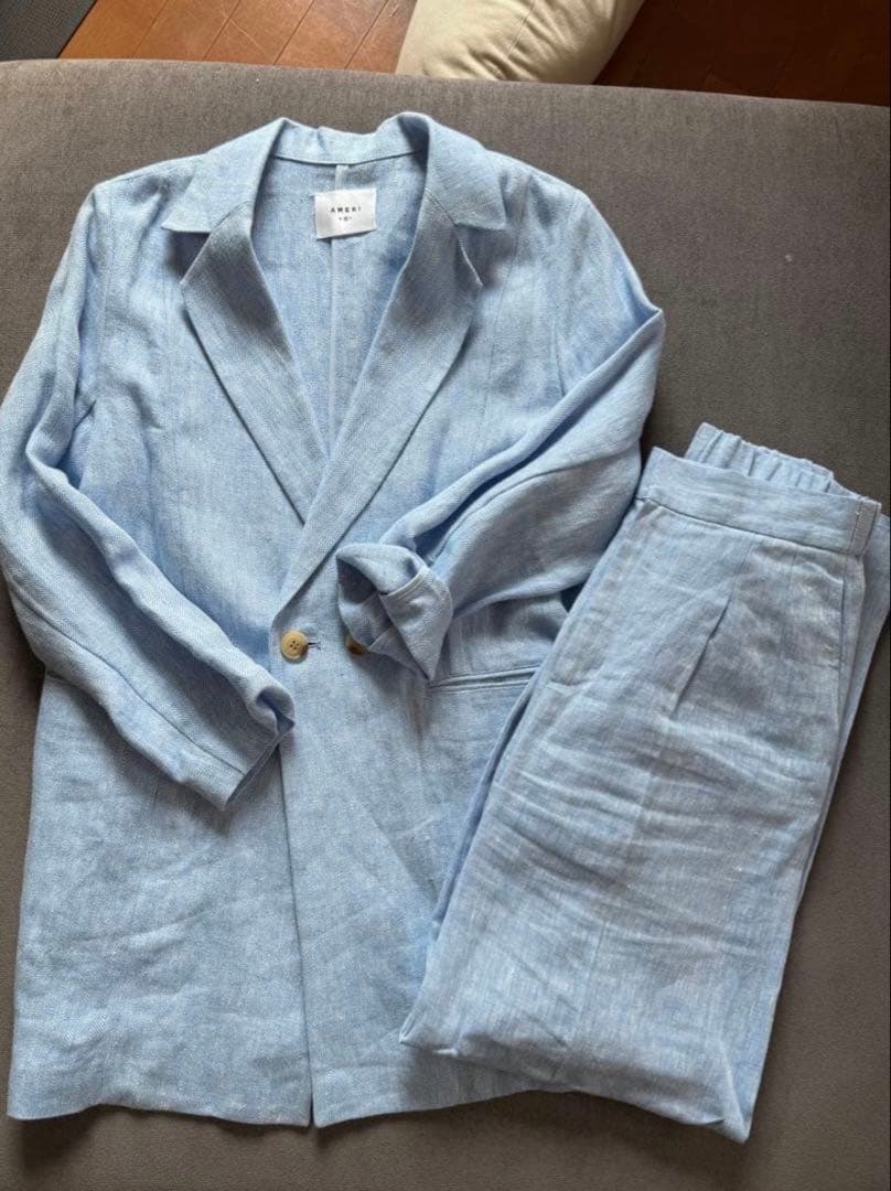 アメリヴィンテージ　リネン　セットアップ　Ameri