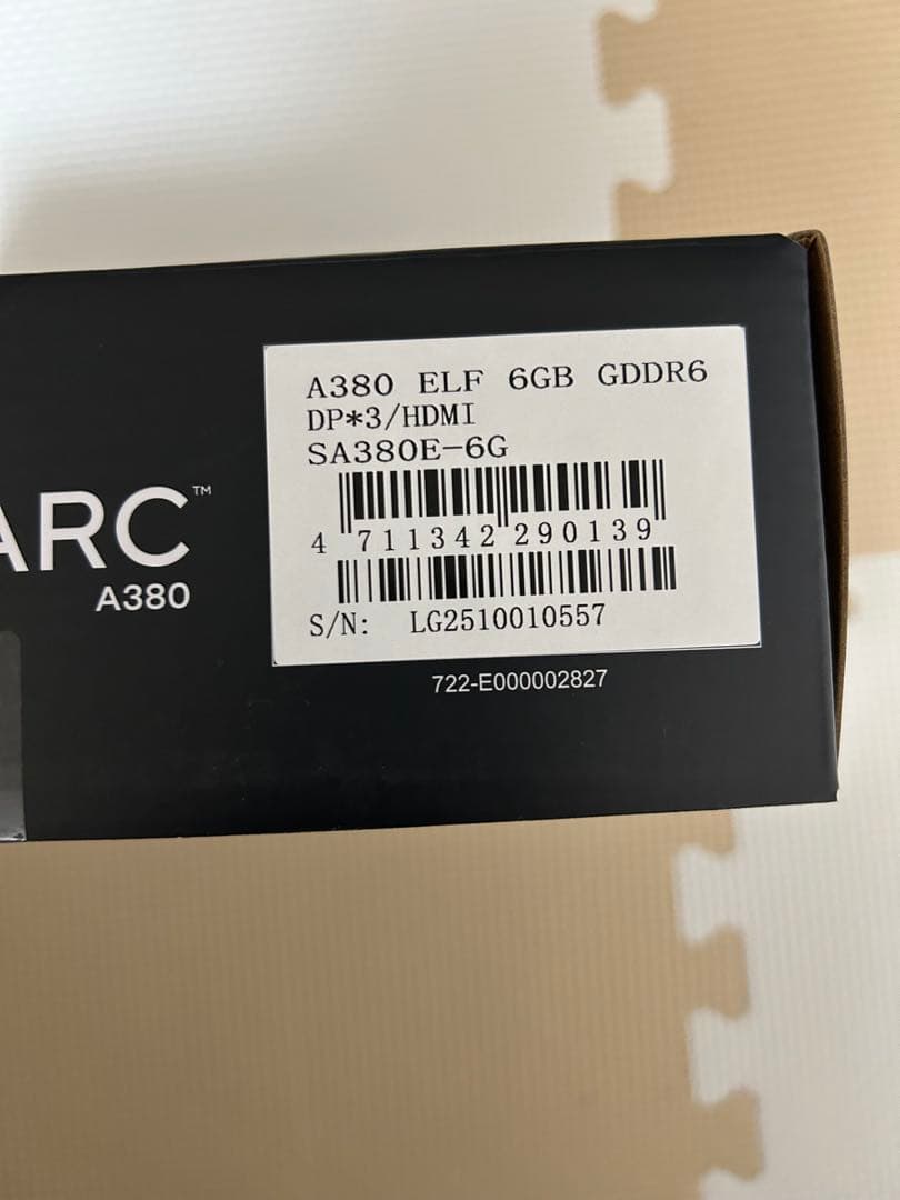 【使用極少】SPARKLE Intel Arc A380 ELF 6GB