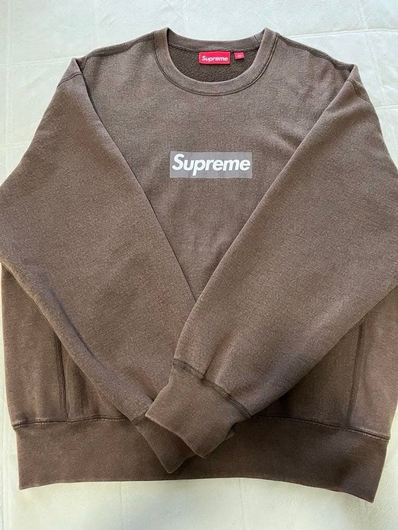 トップス Supreme Washed Box Logo Crewneck